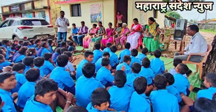 नागपूर आकाशवाणीवर गुरु शिष्य चमकले, छल्लेवाडा शाळेने साजरा केला ‘गडचिरोली वर्धापन दिन’ व ‘शाळे बाहेरची शाळा’.