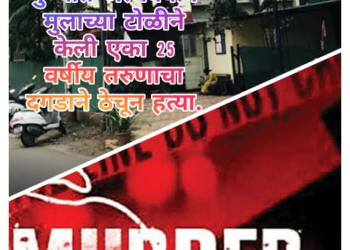 पुण्यात अल्पवयीन मुलाच्या टोळीने केली एका 25 वर्षीय तरुणाचा दगडाने ठेचून हत्या.