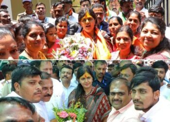 पंकजा मुंडे यांची शिव-शक्ती परिक्रमा: जेजूरी, शिखर शिंगणापूरात पंकजा मुंडे यांचं प्रचंड जल्लोषात स्वागत !