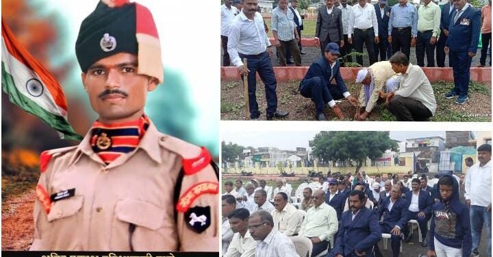 शहीद प्रकाश ढाले यांच्या शहीद स्मृती दिनानिमित्त पॅरामिलिटरी मित्रपरिवार हिंगणघाट तर्फे वाहण्यात आली श्रद्धांजली.