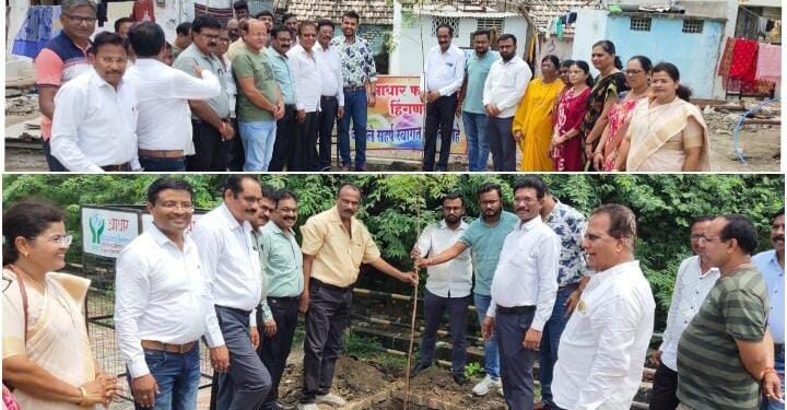 हिंगणघाट येथे आधार फाउंडेशन द्वारा भव्य स्वरूपात वृक्षारोपण कार्यक्रम संपन्न.