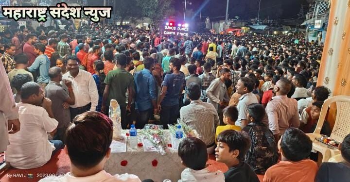 राजनगरी अहेरी येथे राजे अम्ब्रिशराव महाराज यांचा उपस्थितीत भव्य दहीहंडीला जनतेची तुडुंब गर्दी.