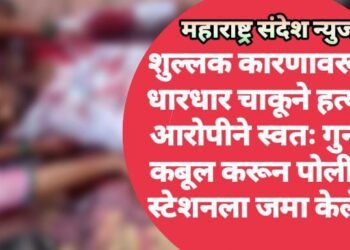शुल्लक कारणावरून धारधार चाकूने हत्या, आरोपीने स्वतः गुन्हा कबूल करून पोलीस स्टेशनला जमा केले..