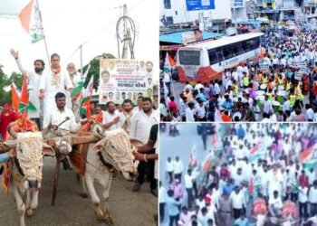 राष्ट्रवादीने काढला ओबीसींच्या संरक्षणार्थ समुद्रपूरात एल्गार मोर्चा, ओबीसीच्या संरक्षणार्थ विदर्भातला पहिला मोर्चा.
