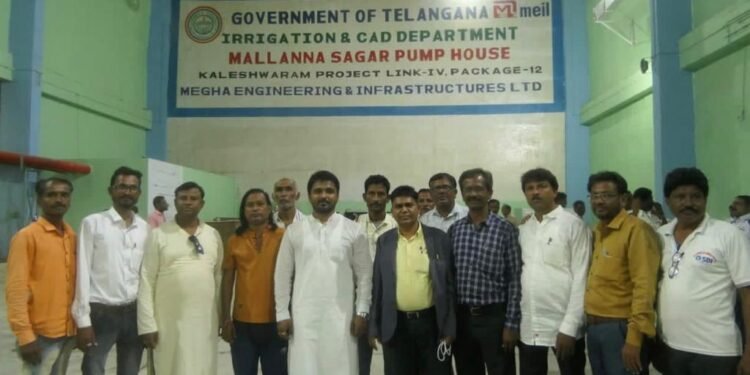 हिंगणघाट भारत राष्ट्र समितीचे नेते डॉ.उमेश वावरे याच्या नेतृत्वात विधानसभा क्षेत्रातील सरपंच उपसरपंचाचे  शिष्टमंडळ तेलंगणात.