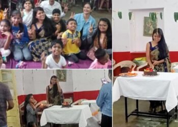 प्रसिध्द कॉस्च्युम डिझायनर सुप्रिया ढोके यांनी दिव्यांग बालकांना सुखाचा घास देऊन वाढदिवस केला साजरा.