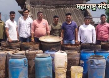 गणेशपूर पारधी बेडा येथे गावठी दारू विरोधात वॉशआउट मोहिम, समुद्रपुर पोलीसांची धडक कारवाई सुरू.