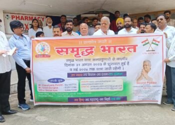 समृद्ध भारत अभियान यात्रा अंतर्गत राधाकृष्ण हॉस्पिटलचे संस्थापक गोविंद पोदार यांचा प्रमुख उपस्थित मीटिंगचे आयोजन.