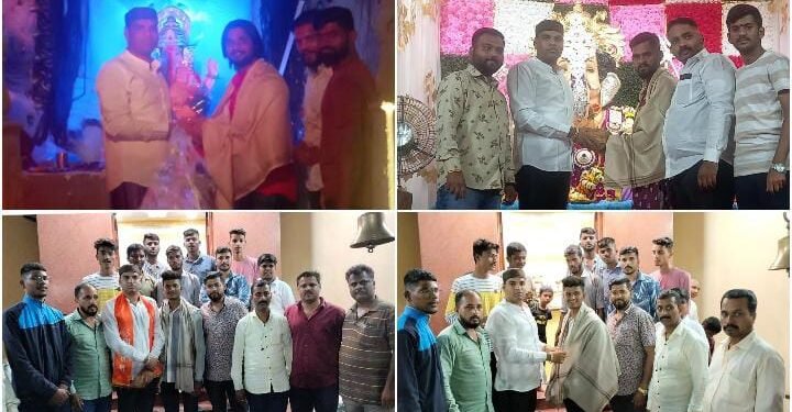 पुणे: राकाँ अल्पसंख्यांक विभागाचे मा. राष्ट्रीय सरचिटणीस शेरआली शेख वतीने अनेक गणेश मंडळाचा सत्कार.