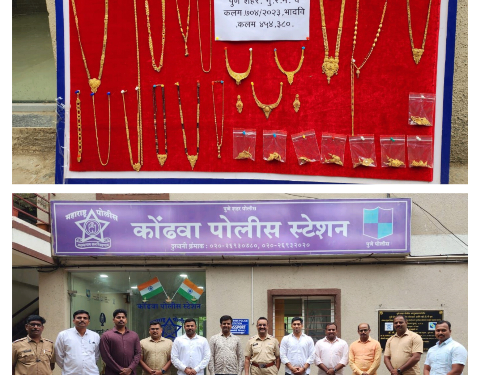 पुण्यात भारी ! कोंढवा पोलीस स्टेशन तपास पथकाची कामगीरी..’अट्टल घरफोडी करणाऱ्या चोरट्यास केलें जेरबंद…..