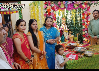 माजी जि प अध्यक्षा भाग्यश्री ताई आत्राम यांनी घेतले महालक्ष्मीचे दर्शन, नारायण खांडरे यांच्या घरी सदिच्छा भेट