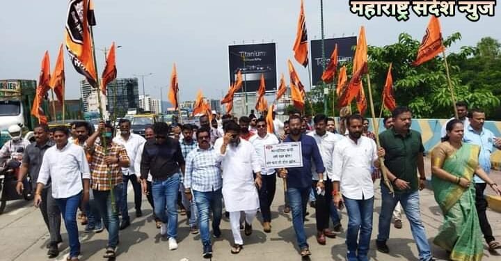 ठाणे: प्रस्तावित टोल दरवाढी विरोधात मनसेचा एल्गार; आनंदनगर प्रवेशद्वारा समोर साखळी आंदोलन.
