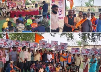 शिवसेना ठाकरे पक्षाच्या ‘होऊ द्या चर्चा’ अभियानातून योजनांचा भांडाफोड, अहेरी तालुक्यातील डुम्मे गावकऱ्यांचा उत्स्फूर्त प्रतिसाद