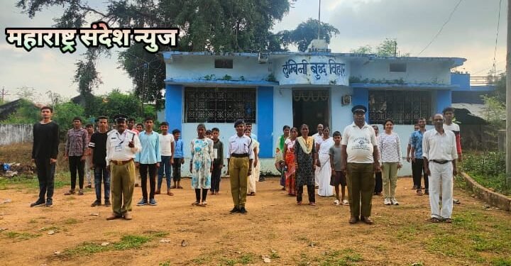 भारतीय बौद्ध महासभेच्या वतीने समता सैनिक दल प्रशिक्षण शिबिर राजुरा तालुक्यातील बामनवाडा येथे संपन्न.