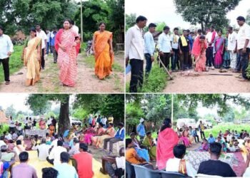 माजी जिप अध्यक्ष भाग्यश्री आत्राम यांच्या हस्ते सिमेंट रस्त्याचे भूमिपूजन, कोत्ताकोंडा येथे 5 लाखांच्या निधीतून सिमेंट रस्त्याचे बांधकाम.