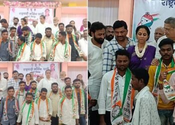 तरुण युवक होत आहे अतुल वांदिले यांच्या कार्याला प्रभावित, खा. सुप्रिया सुळे यांच्या हस्ते अनेकाचा राष्ट्रवादीत पक्षप्रवेश.