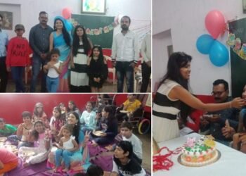 कवयित्री मयुरीताई टेंभरे यांनी आपला वाढदिवस अपंग मुलानं बरोबर केला साजरा.