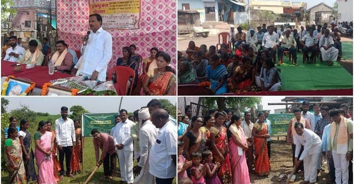 ग्रा.पं.भुरकुंडा खु. येथे माजी आमदार सुदर्शन निमकर यांच्या अध्यक्षते खाली विविध विकास कामांचे भूमिपूजन संपन्न.