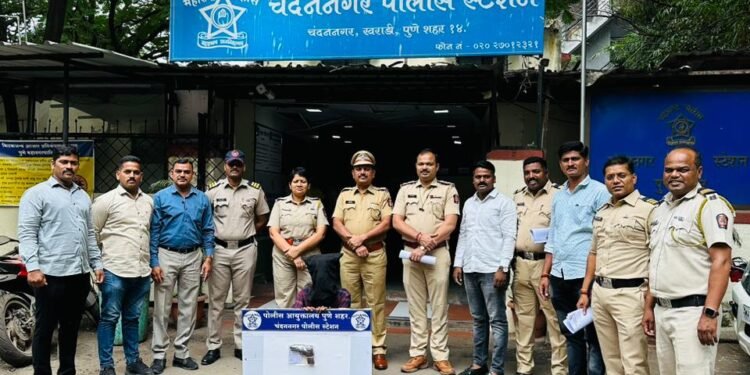 येरवडा पोलीस ठाणेकडील तडीपार आरोपीस चंदननगर पोलीसांकडून पिस्टलसह अटक…..