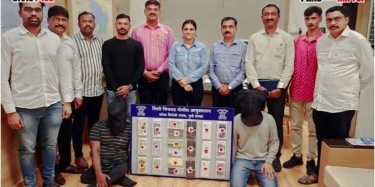 भोसरी येथिल मोबाईल शॉपी घरफोडी चा गुन्हा दरोडा विरोधी पथकाकडुन उघड, दोन आरोपी अटक व ११,६८,२७० रुपयांचा मुद्देमाल जप्त