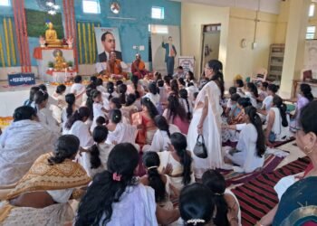 देसाईगंज येथे अश्विन पौर्णिमा निमित्त वर्षावास समाप्तीचा कार्यक्रम संपन्न.