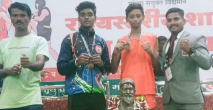 राज्य स्तरीय शालेय कराटे वुशू स्पर्धेत मॉडेल स्कुल अहेरीच्या विद्याथ्यांने गोल्ड मेडल जिकंले.