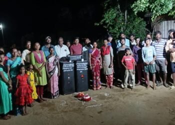 जि.प.माजी अध्यक्ष तथा अहेरी बाजार समिती सभापती अजय कंकडालवार यांच्याकडून साऊंड सिस्टमसह बॉक्सचे वितरण.