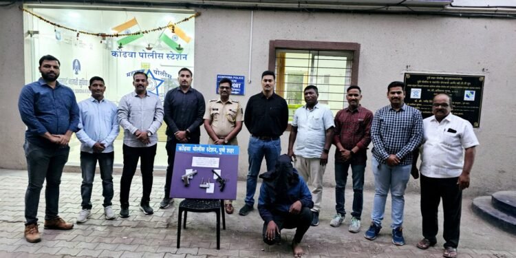 कोंढवा पोलीस स्टेशन तपास पथकाची दमदार कामगिरी ! २ पिस्टल व ४ जिवंत काडतुसे जप्त