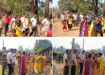 माजी जिल्हा परिषद अध्यक्ष अजय  कंकडालवार यांचा भामरागड तालुक्यातील ग्रामपंचायत निवडणुकीत प्रचाराचा प्रारंभ.