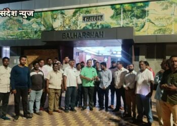 समय में परिवर्तन कर यात्रायो को लेकर रवाना हुई बल्लारशाह – वर्धा पैसेंजर.