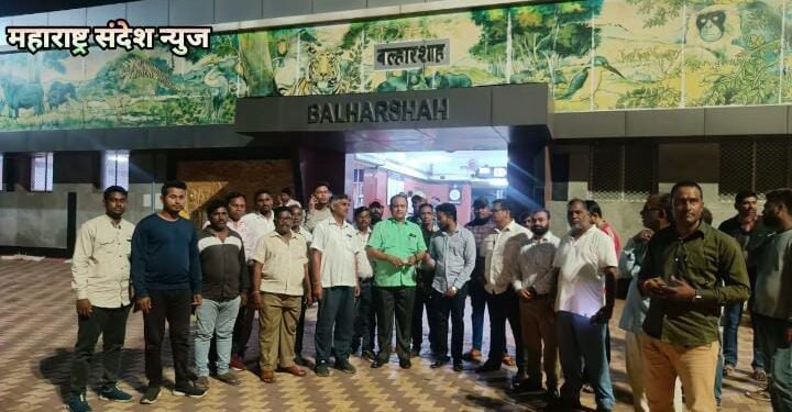 समय में परिवर्तन कर यात्रायो को लेकर रवाना हुई बल्लारशाह – वर्धा पैसेंजर.