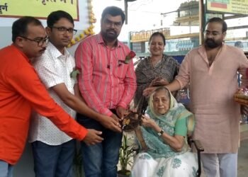 बल्लारशाह रेलवे स्टेशन पर पारेख जल मंदिर का लोकार्पण.