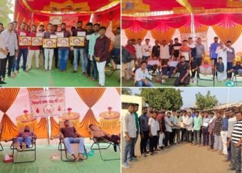 निस्वार्थ रूग्णसेवा परिवार व स्व.शिवभाऊ यांच्या पुण्यस्मरणार्थ यांच्या संयुक्त विद्यमानाने पहुरपूर्णा येथे भव्य रक्तदान शिबिर संपन्न.