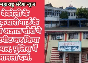 वेकोली के बंदूकधारी गार्ड के साथ अज्ञात चोरों ने मारपीट कर किया घायल, पुलिसमें मामला दर्ज.