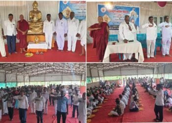 गुगवाड धम्मभूमी येथे कार्तिक पोर्णिमा उत्साहात साजरी, या कार्यक्रमात महाराष्ट्र व कर्नाटक मधून आले शेकडो उपासक.