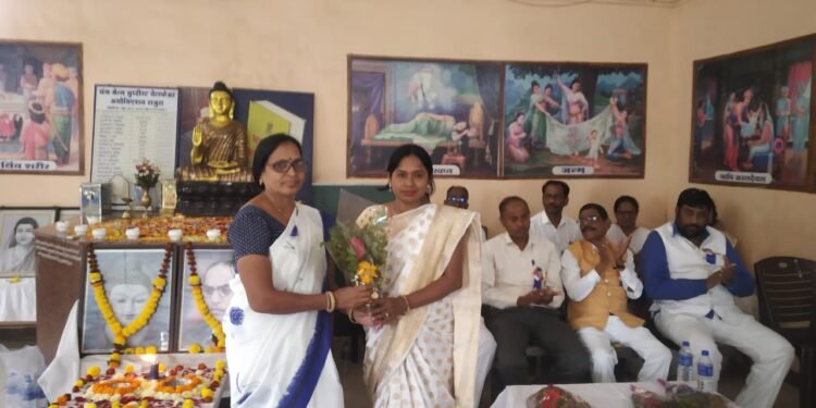 संविधान दिनानिमित्त भारतीय बौद्ध महासभा राजुरा तालुकाच्या वतीने धम्म प्रवचन मालिका तथा सत्कार समारोप संपन्न.