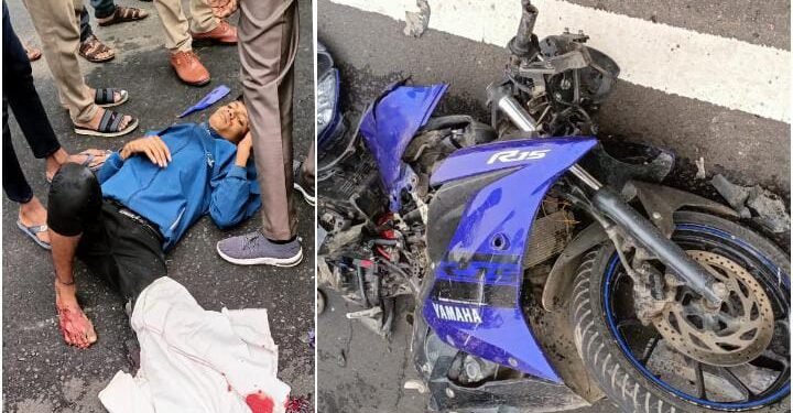 हिंगणघाट: महामार्गपर के मोठा मारोती व हॉटेल रायगड के बीच अज्ञात वाहन की दुचाकी को जबर टक्कर: दो गंभीर जखमी.