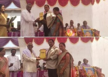 राजेंद्र विद्यालय भोयगांवचे मुख्याध्यापक  विलास चटप व दिलीप पानघाटे यांच्या सेवानिवृत्ती सत्कार.