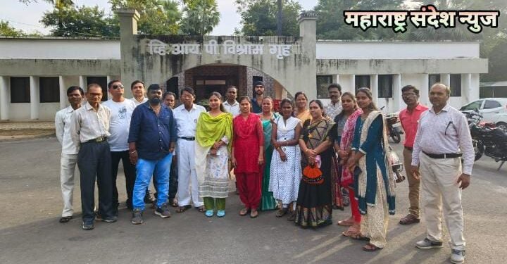 भीमशक्ती चंद्रपूरचा वतीने शिक्षणाच्या खाजगीकरण विरोधात मोर्चा.