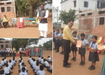 आदर्श मराठी प्रा. विद्यामंदिर व आदर्श हायस्कुल राजुरा येथे श्री संत संताजी जगनाडे महाराज जयंती कार्यक्रम संपन्न.