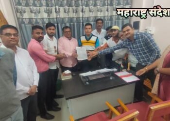 पोलीस पाटलांना विविध मागण्यास मासिक 20 हजार रुपये पगार द्या म्हणून संघटनेचे गृहमंत्री यांना निवेदन.