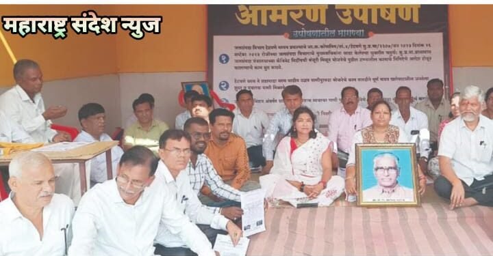 खारेपाट विकास संकल्प संघटनेमार्फत जगदंबा देवीच्या दारात बेमुदत उपोषण.