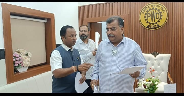 सिरोंचा ते आसरअल्ली रस्ता बांधकामात भ्रष्टाचार, तक्रार पोहचली सार्वजनिक बांधकाम मंत्री रवींद्र चव्हाण यांच्याकडे.