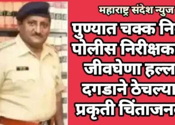 पुण्यात चक्क निवृत्त पोलीस निरीक्षकावर जीवघेणा हल्ला, दगडाने ठेचल्याने प्रकृती चिंताजनक.