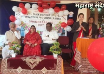 ब्लॅक डायमंड इंटरनॅशनल प्री स्कूल येथे नाताळचे आयोजन, आजी आजोबा सोबत रमले बालगोपाल.