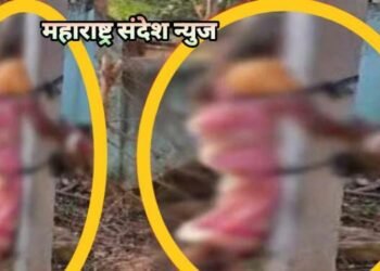 नाराधम मुलाने फुलगोबी आणली म्हणून आपल्याच 70 वर्षीय आईला खांबाला बांधून बेदम मारल.