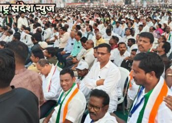 माजी जि.प.अध्यक्ष तथा अहेरी बाजार समिती सभापती अजय कंकडालवार यांची ‘हैं तयार हम’ काँग्रेस महासभेला उपस्थिती.