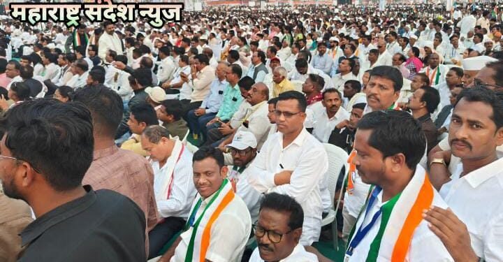 माजी जि.प.अध्यक्ष तथा अहेरी बाजार समिती सभापती अजय कंकडालवार यांची ‘हैं तयार हम’ काँग्रेस महासभेला उपस्थिती.