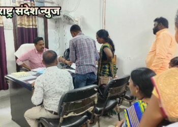 राजाराम ग्रामपंचायत मधील जल जीवन मिशन अंतर्गत पाण्याची टाकी निकृष्ट दर्जाची.