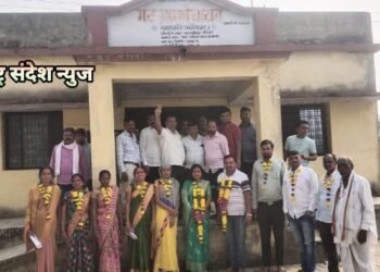 खापरी (मोरेश्वर) ग्राम पंचायतच्या उपसरपंचपदी प्रशांत शेंडे यांची बिनविरोध निवड.